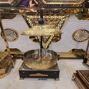 Gold Stainless Steel Electric Food <b>Warmer</b> <b>Buffet</b> Set Rectangle & Round Chafing Dish for Hotels & Restaurants Kitchen Use - Product Image 6