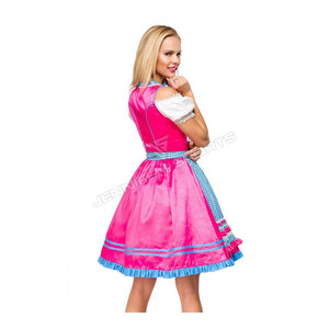 Jupe pour femme adulte de qualité supérieure, style Trachten Mode Dirndl, en tissu coton et satin à carreaux, Halloween, Echo Victorien Édouardien, pour films et séries TV - Product Image 4