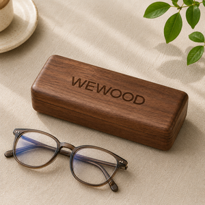 Étui de rangement pour lunettes en bois personnalisé avec doublure douce, fermeture magnétique, logo personnalisé et design en bois naturel de qualité supérieure - Product Image 3