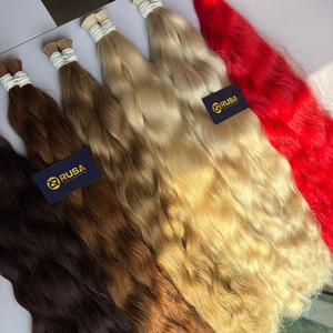 Proveedor de Cabello Humano Virgen 100% al por Mayor, Cabello Vietnamita a Granel, Extensiones Onduladas, Longitudes de 10 a 34 Pulgadas, Super Double Drawn - Product Image 1