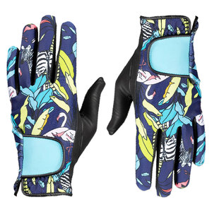 Golf <b>Glove</b> Right Hand Digital Print PU Leather Non Slip Hook And Loop Closure Unisex Sports <b>Gloves</b> - Product Image 5
