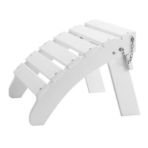 Poggiapiedi Adirondack 45x50x35 cm in Plastica HDPE Pieghevole, Resistente alle Intemperie, Stile Adirondack - Product Image 1