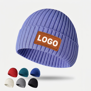 Gorros de Invierno Lisos Multicolores, Gorro de Punto con Logotipo Bordado Personalizado, Gorra de Calavera Tejida, Moderna, Informal, Unisex - Product Image 4