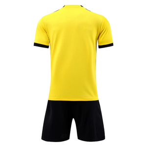 High Quality Custom-Made Men's Soccer Uniform Set Neck Short Sleeve Football Jersey Shorts Polyester <b>Name</b> OEM Available Adults - Product Image 3