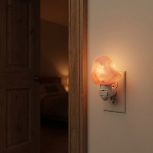 Himalayan Pink Salt Heart Shaped <b>Wall</b> <b>Plug</b> <b>Lamp</b> Natural Crystal Night Light for Cozy Home Interiors - Product Image 3