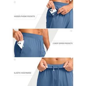 2025 Pantalon de survêtement léger pour hommes Poches à fermeture éclair Athlétique Workout Joggers Vêtements de golf 32 \ "(Slate) - Product Image 4