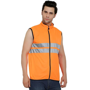 เสื้อกั๊กสำหรับนักสำรวจ 12 กระเป๋า สีเหลืองสะท้อนแสง ANSI Class 3 ผ้าโพลีเอสเตอร์ตาข่าย ซิปด้านหน้า ช่องใส่เครื่องรับวิทยุ ช่องใส่บัตรประจำตัว - Product Image 1