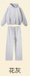 Unisex Blue Sporty Tracksuit Full <b>Zip</b> <b>Hooded</b> Jacket Pants Set Quick Dry Nylon/Cotton Eco-Friendly Fleece Elastic Waist Winter - Product Image 5