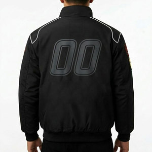 Custom Brand Unisex <b>Racing</b> <b>Jacket</b> Full Sleeve Zip Windproof % Cotton Bomber Track <b>Jacket</b> Anti-UV 160g All Seasons Wear - Product Image 2