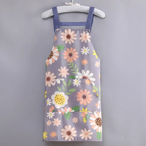 Tablier personnalisé avec logo en toile de coton pour chef, serveur, uniforme unisexe, cuisine, bar, travail, long, commercial, café, restaurant - Product Image 3