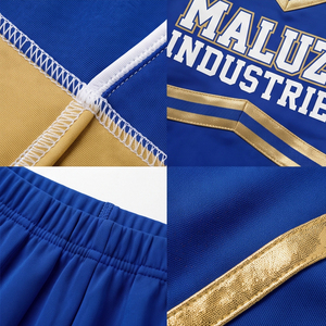 Ensemble d'uniformes de pom-pom girl pour adultes MALUZA INDUSTRIES, personnalisés par sublimation, respirants, en spandex/polyester, avec hauts et jupes - Product Image 6