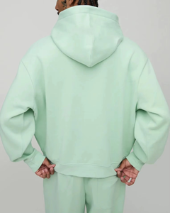 Conjunto de 2 Piezas para Hombre, Sudadera con Capucha Extra Grande, Hombros Caídos, Logotipo Personalizado Impreso, Estilo Urbano, OEM ODM, 100% Algodón - Product Image 6