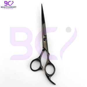 Tijeras de Barbero Negras Mate de Acero Inoxidable 440C con Logotipo Personalizado, Tijeras para Cortar Cabello con Filo Afilado, Tijeras de Salón - Product Image 4