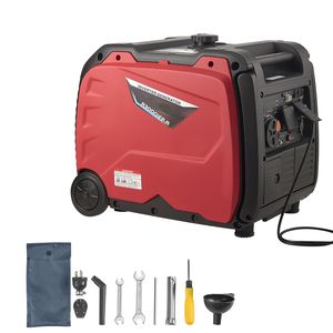Generatore Inverter Silenzioso da 4200W di Potenza di Picco con Avviamento Elettrico per Uso Domestico e Esterno, Attrezzatura di Generazione a Gas - Product Image 1