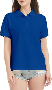 Camiseta Polo de Secado Rápido para Mujer, 100% Algodón, Corte Ajustado, Informal, para Golf, Ligera, Cuello Camisero, Verano, Venta al Por Mayor OEM - Product Image 5