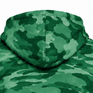 Sweat à capuche camouflage vert forêt pour homme, imprimé personnalisé, en molleton, avec poche kangourou, cordon de serrage, manches longues, vêtement de sport décontracté - Product Image 4
