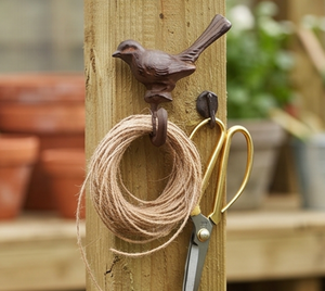 Handmade Bird Design Wall <b>Hook</b> Metal Vintage Style Animal Pattern Single <b>Hook</b> For Clothing Storage Elegant Wall Accent - Product Image 5
