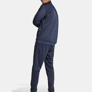 <b>Men's</b> Navy Blue <b>Half</b>-<b>Zip</b> Tracksuit Set Full Sleeve Solid Color Quick Dry Casual Jogger Pants and <b>Jacket</b> Autumn Wear - Product Image 2