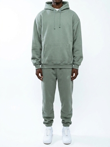 Custom Men's Fleece <b>Jogger</b> Tracksuit <b>Set</b> Winter Windproof Eco Friendly 100% Cotton Thick Warm Sweat Suit 2 Piece Long Sleeve - Product Image 6
