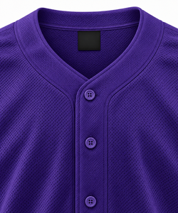 Maillot de football unisexe violet à col rond et manches courtes, en polyester respirant, coupe classique pour adulte, couleur unie, toutes saisons - Product Image 4