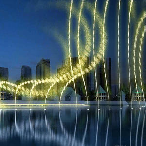 Fuente de Aireación Flotante para Exteriores de Gran Tamaño y Calidad Premium, con Chorro Alto, Pantalla LED, Iluminada, Moderna, de Acero Inoxidable Pulido para Jardín - Product Image 4