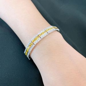 Bijoux bracelet de mariée jaune classique - Product Image 2