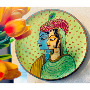 Décoration murale traditionnelle tissée Art Déco Rajasthani pour Diwali, mariage, anniversaire, Pâques et autres occasions - Product Image 2