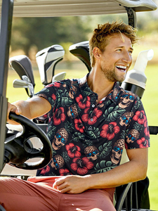 Polo à manches courtes personnalisé pour homme, séchage rapide, jersey d'été avec protection solaire, impression numérique 3D, grande taille, motif uni - Product Image 3
