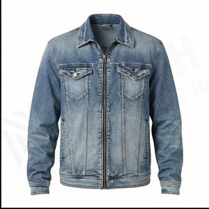 Veste en jean boutonnée pour homme, design personnalisé, vêtements robustes, mode classique, manches longues, veste en jean décontractée, streetwear, vêtements d'extérieur - Product Image 2