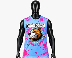 <b>White</b> Stitch Women's Basketball Jersey Set <b>Tie</b> Dye Cartoon Dog Print Sleeveless Crew Neck Tank <b>Top</b> Shorts Breathable - Product Image 3