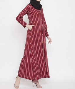 High Quality Beautiful Dubai Women <b>Abaya</b> Traditional Islamic Muslim Clothing & Accessories Floor Length Long Sleeves Front Open - Product Image 4