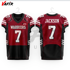 Customizable Men's Adult American Football Uniform Breathable Plus Size Polyester/Cotton Jersey Team <b>Player</b> Name Sublimation - Product Image 1