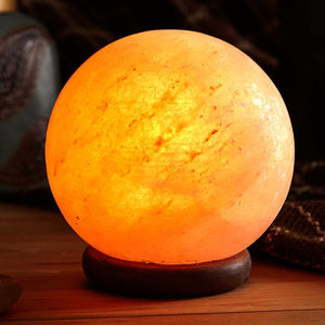 Hand Carved Himalayan Salt Lamp Natural Rock Crystal <b>Table</b> Light for Home decoration or Yoga - Product Image 5