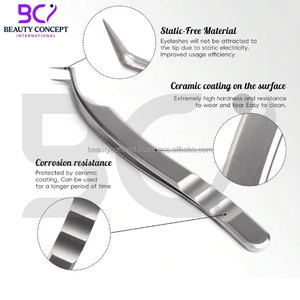 ชุดแหนบสแตนเลสทนทาน ปลายแหลมเรียบ สำหรับต่อขนตา แหนบต่อขนตาสำหรับผู้เชี่ยวชาญ ผลิตจากเหล็กญี่ปุ่น 4 ชิ้น - Product Image 5