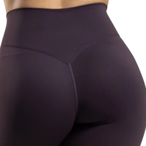 Leggings Capri Femme Taille Haute Violet Foncé Compression Gym Fitness Yoga Entraînement Extensible Athlétique Vêtements de Performance - Product Image 5