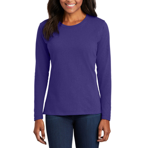 Wholesale Custom Logo Causal High Street Women's Long Sleeve T-shirts / New Arrival Cotton Custom Oversized Long Sleeve <b>Tshirts</b> - Product Image 1