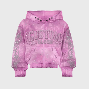 Wholesale Heavyweight Fleece Hoodie Factory Premium Bulk Fleece <b>Zip</b> Hoodies OEM Manufacturing - Product Image 3