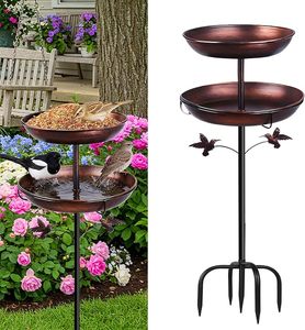 New Arrival Newstyle Metal <b>Bird</b> Bath With Durable <b>Stand</b> For Backyard Lawn Decoration And <b>Bird</b> Water Feeding Purpose Daily - Product Image 5