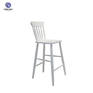 Solid Rubber Wood Spindle Height <b>Chair</b> Indoor Counter for Kitchen & Home Bar - Product Image 4