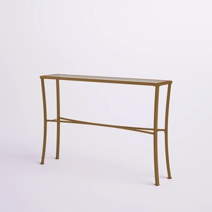 Handcrafted <b>Steel</b> Contemporary Console <b>Table</b> with Decorative Frame Luxury Entryway Living Room Apartment Designer Interiors XL - Product Image 5
