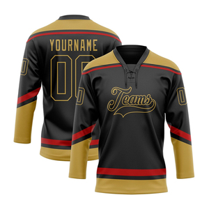 Maillots de hockey personnalisés 2026 en polyester respirant à séchage rapide, 100 % polyester, réversibles, sublimés, pour équipes, avec nom d'équipe, OEM - Product Image 1