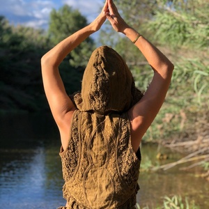 Chaleco Boho sin Mangas con Capucha, Ligero y de Algodón Suave, con Estilo Étnico Tribal para el Verano y Viajes - Product Image 2