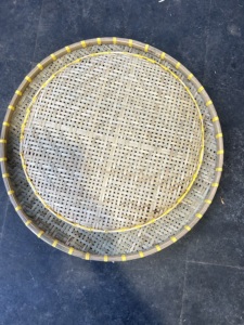 Agricultural Products Round Handmade Serving Smoked Bamboo and Drying <b>Trays</b> for Farm Produce Reusable Food and Herbs - Product Image 6