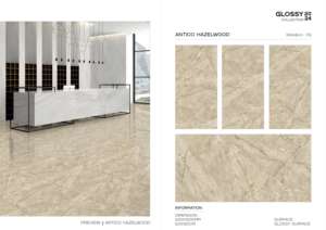 Carreaux de porcelaine polis et émaillés 600x1200mm, grand format, haute brillance, pour revêtements de sol modernes résidentiels et commerciaux - Product Image 4