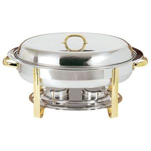Recipiente para Calentar Comida Tipo Buffet de Acero Inoxidable Chapado en Oro de Alta Calidad con Tapa para Uso en Catering, Hoteles y Hogares, Decorativo - Product Image 5