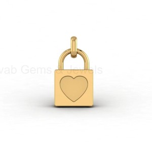 Mejor Calidad Plata Sólida 925 Oro 14K 7mm Engaste de Bisel con Candado de Corazón para Joyería de Resina DIY con Logotipo Personalizado - Product Image 5