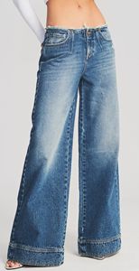 Jean en denim délavé taille haute coupe ample pour homme grande taille, décontracté, avec braguette boutonnée en coton - Product Image 4