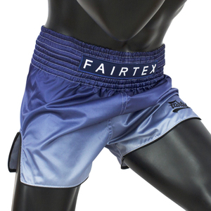 Shorts de combat Fairtex MMA Muay Thai en gros, taille élastique OEM, étiquette tricotée Fairtex, coupe latérale, sublimation - Product Image 4