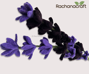 Handcrafted <b>Wool</b> Felt Lavender Stems – Eco-Friendly Everlasting Floral Decor - Product Image 5