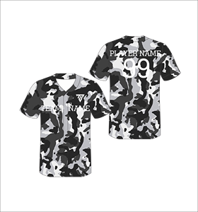 เสื้อเบสบอลแบบซับลิเมชั่นสั่งทำพิเศษ คอวี แขนสั้น ลายพราง โพลีเอสเตอร์ พิมพ์ชื่อทีม หมายเลขผู้เล่น สำหรับทุกฤดูกาล ผู้ชาย - Product Image 6